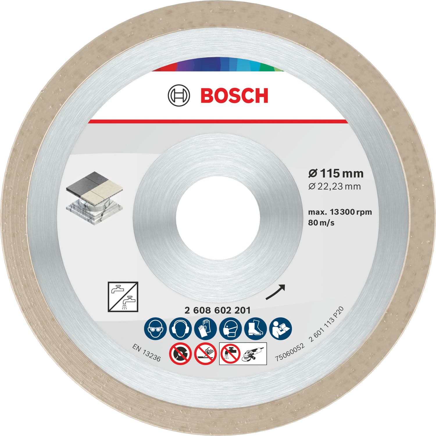 Bosch 1x Ceramic Cut Disc Precision f. Small Grinders 22.23mm