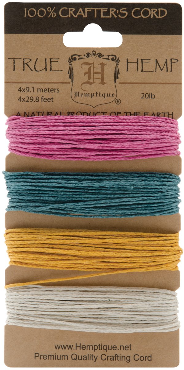 Cartes de chanvre Hemptique cordon naturel macramé et loisirs créatifs
