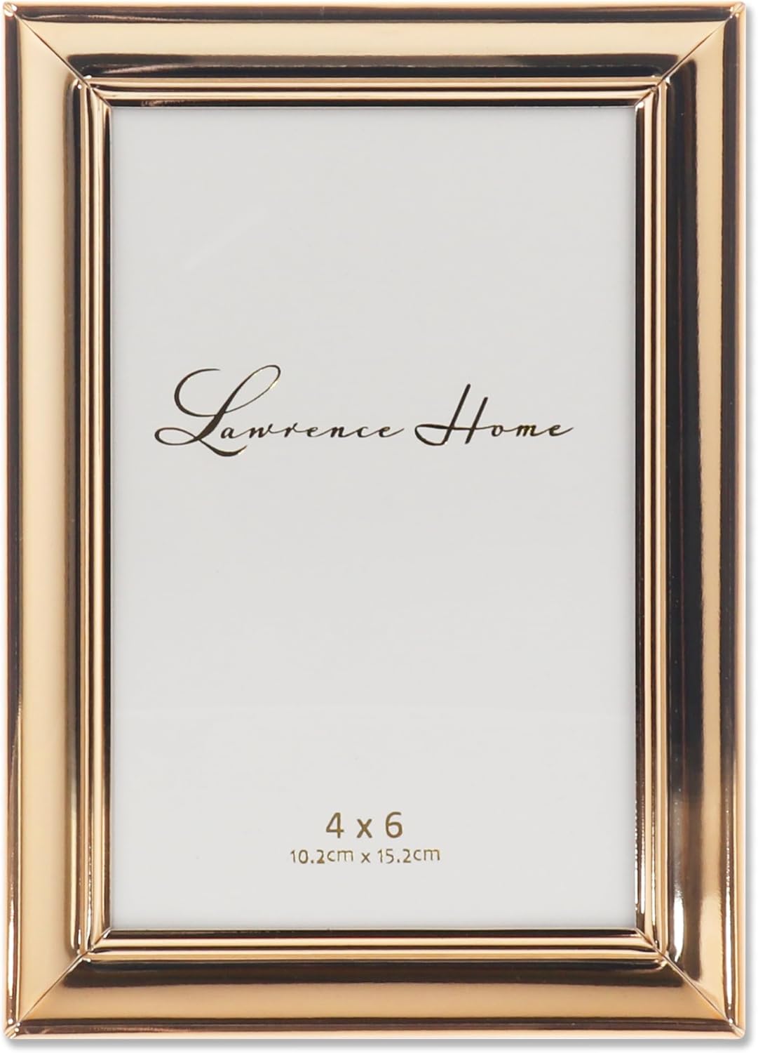 Amazon.co.jp Lawrence Frames 4x6 ゴールドメタル写真フレーム Strata Design ホーム＆キッチン