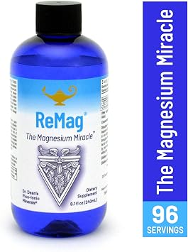 RnA ReSet ReMag & D3K2 Reset Bundle Liquid Magnesium Supplement (8.1 Fl Oz) & Vitamin D3 + K2 Capsules (60 Count) NSF Certified