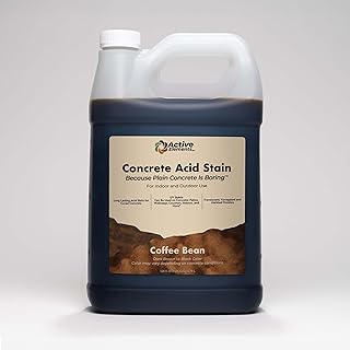 Contractors Choice Concrete Acid Stain 1 Gallon Coffee Bean (Dark Brown ...