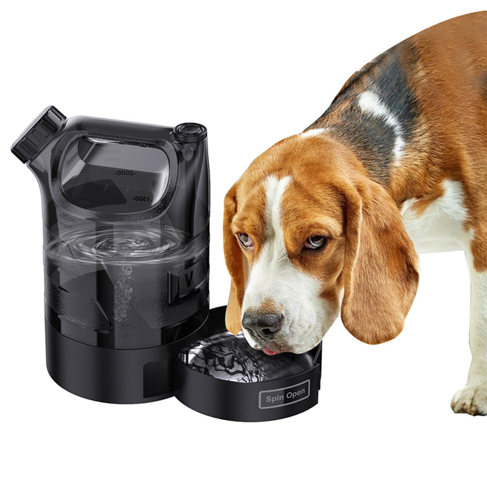 Botella De Agua Portátil para Perros Dispensador De Bebida para Mascotas De | Botella de Agua para Perros de Gran Capacidad para Viajes, Aire Libre, Senderismo y Playa
