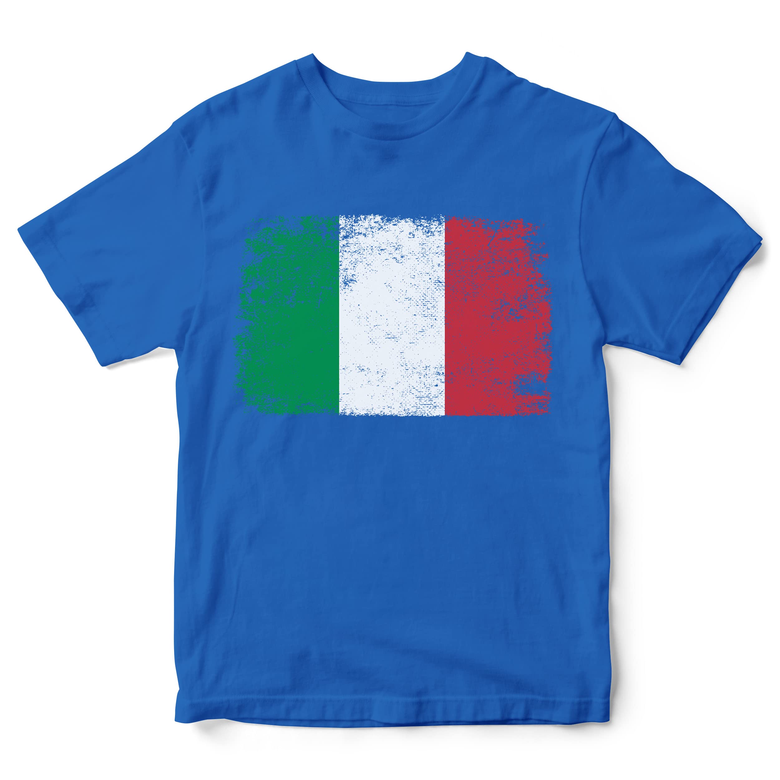 Purple Print House Italy Kids T Shirt Italian Rugby Football Italia Nation Boys and Girls, 12-13 Years, Royal