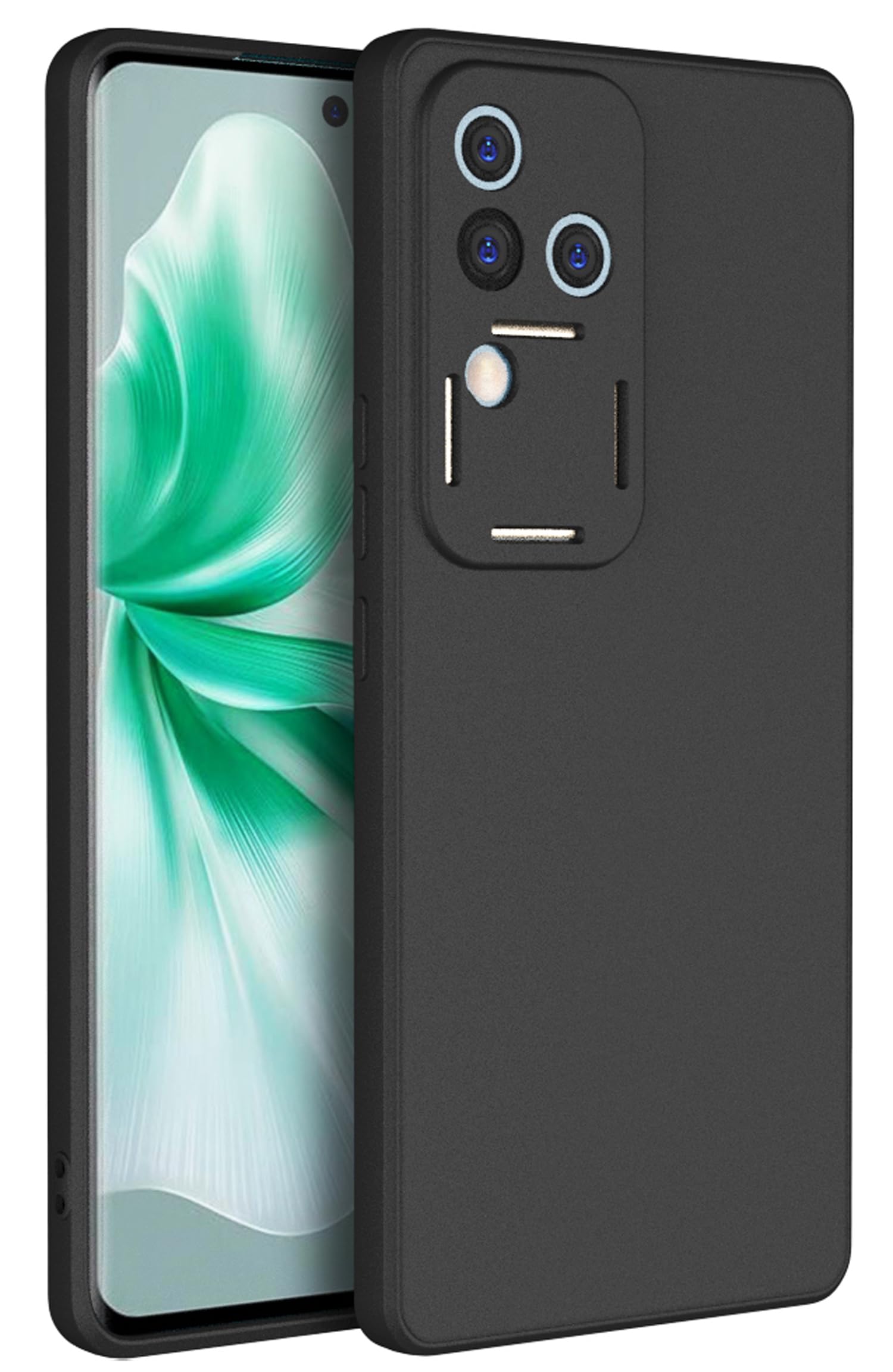 Kapa Matte Protective Lens Flexible Back Cover for Vivo V30 Pro (5G) | Slim Silicone with Soft Lining Shockproof Full Body Bumper Case (Black) (B0CZNNK7L4) Amazon Price History, Amazon Price Tracker