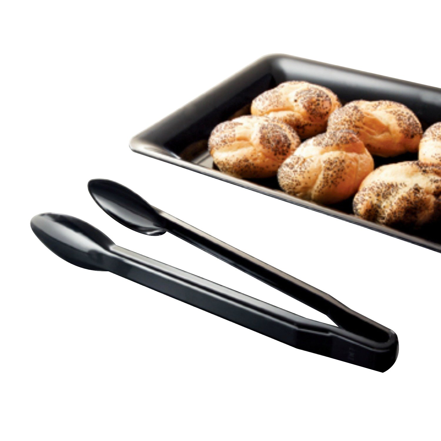 Koyal Salad Tongs by EMI Yoshi – Plastic, Black, Model EMI-203B