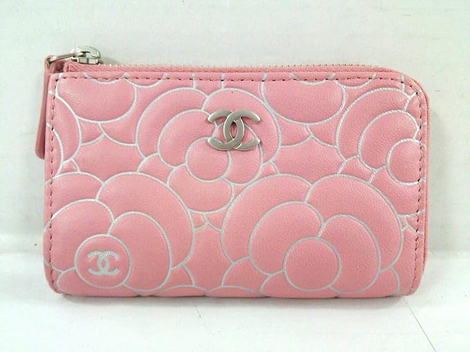 Amazon Co Jp シャネル Chanel コインケース カメリア ピンク シルバー A334 中古 シューズ バッグ
