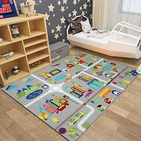 Amazon Co Jp カーペット プレイマット 絨毯 知育玩具 道路 数字 遊びマット 床暖房対応 寝室 子供部屋 育児 出産祝い 保育室 幼稚園 大判 滑り止め 介護 防汚 室内 爬行パッド キッズ 赤ちゃん 1 160cm ベビー マタニティ