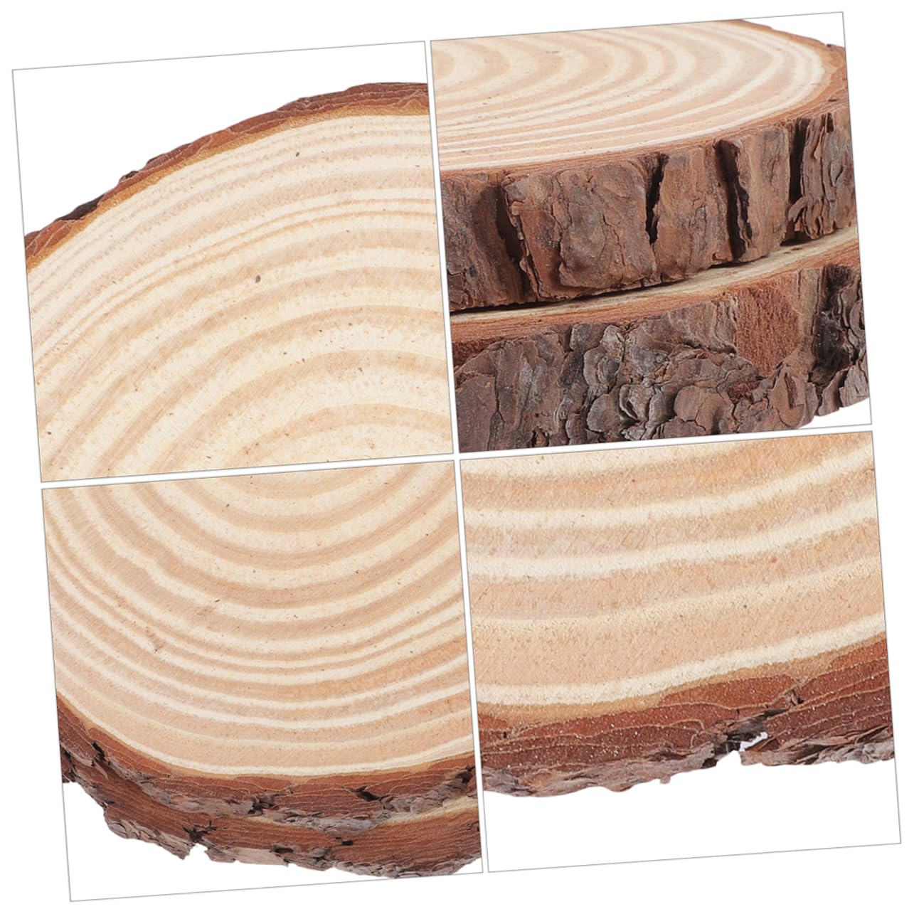 2pcs Garden Stepping Stones Decorative Wood for Outdoor Walkway Easy to Install Durable Lawn Decor for Garden Pathways and Landscape Edging Diameter Thick