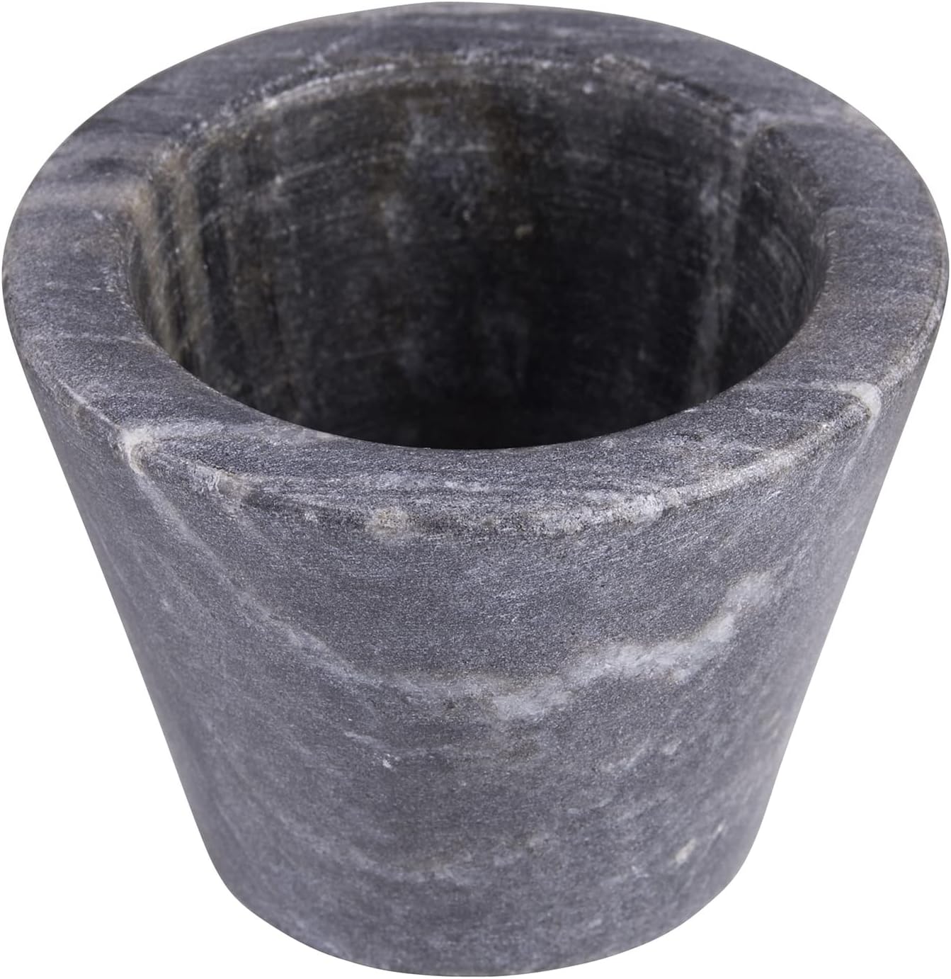 Santa Barbara Design Studio Table Sugar Marble Pinch Pot, 2-Inch Diameter, Black