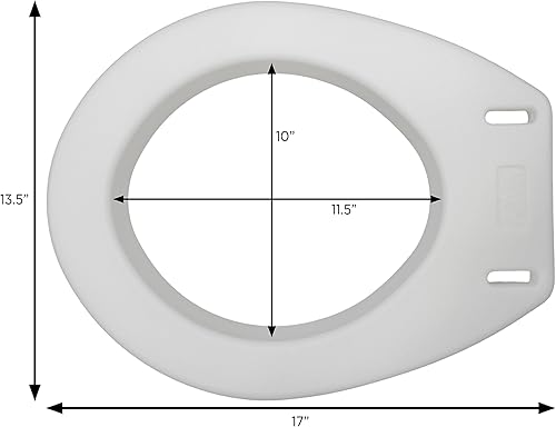 Miniatura 10 de NOVA Medical Products - Elevador de asiento de inodoro, asiento de inodoro elevado, blanco, 1 unidad