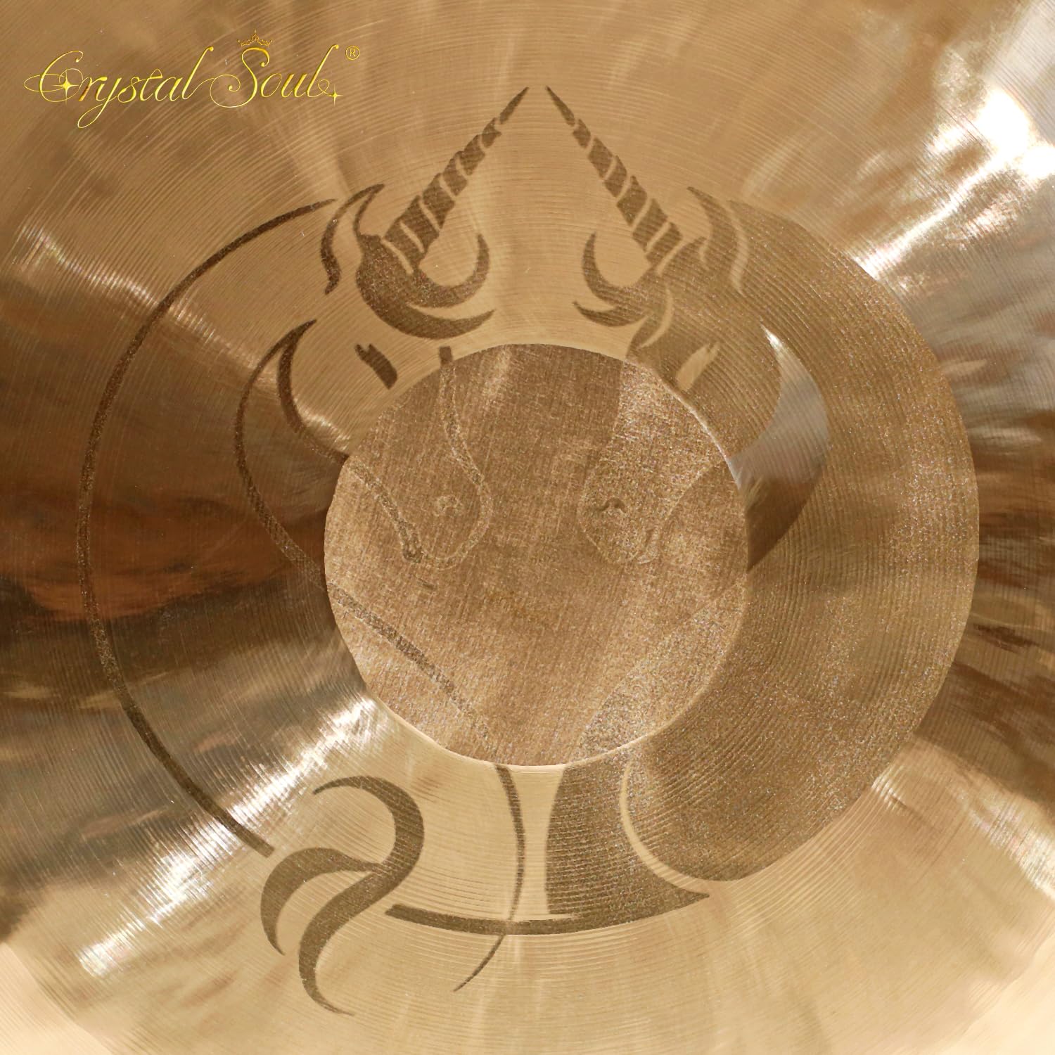 Crystal Soul - Gong de viento para meditación con mazo personalizable para meditación y yoga y curación de sonido (28)
