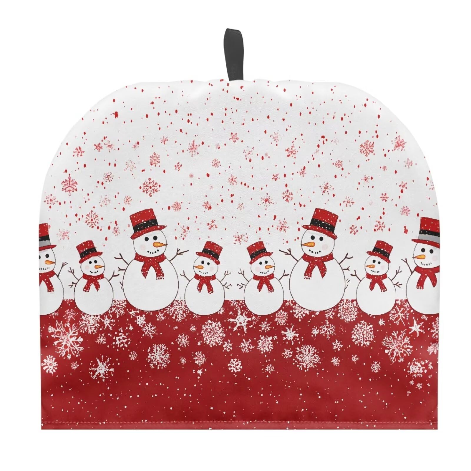 Christmas Snowman Snowflake Kitchen Teapot Dust Cover Insulation and Keep Warm Teapot Cosy Breakfast Warmer Kettle Cover Tea Party Cute Christmas Decor Both Sides Can Be Used