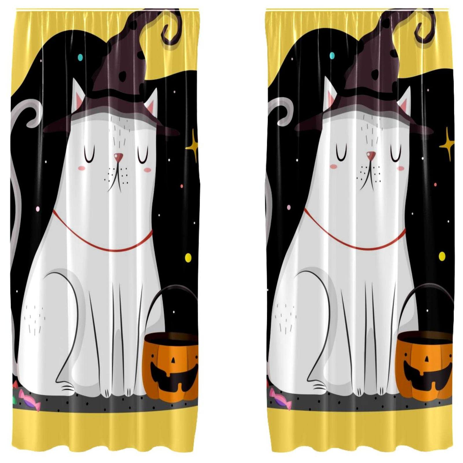 Cortinas de gato noche para solucionar la falta de luz natural paneles decorativos de 55x84