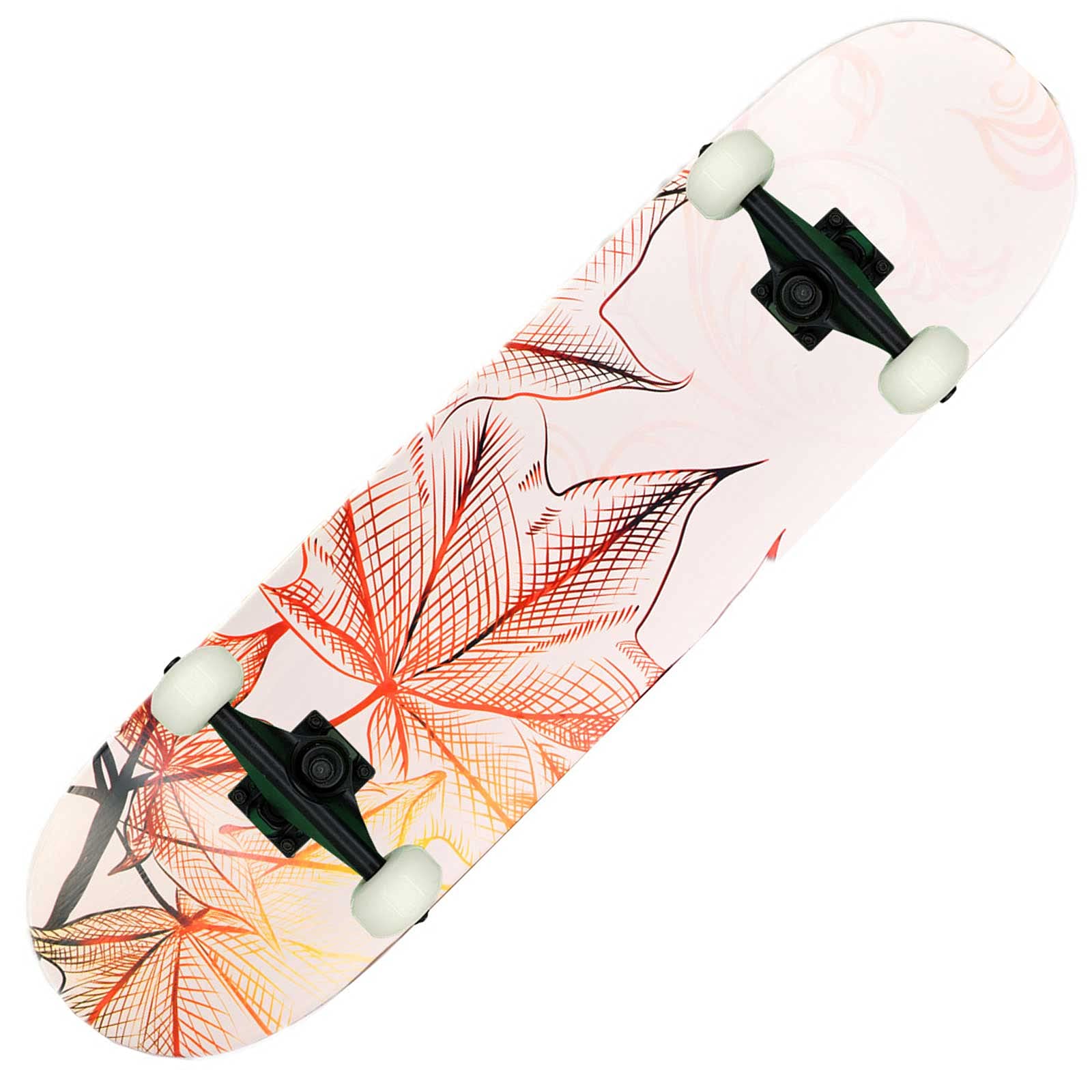 Skateboard Complet De 78,7 X 20,3 Cm Pour Filles, Garçons, Adultes, Débutants, 7 Couches, érable Canadien, Double Kick Deck Concave Standard, Pour - 2