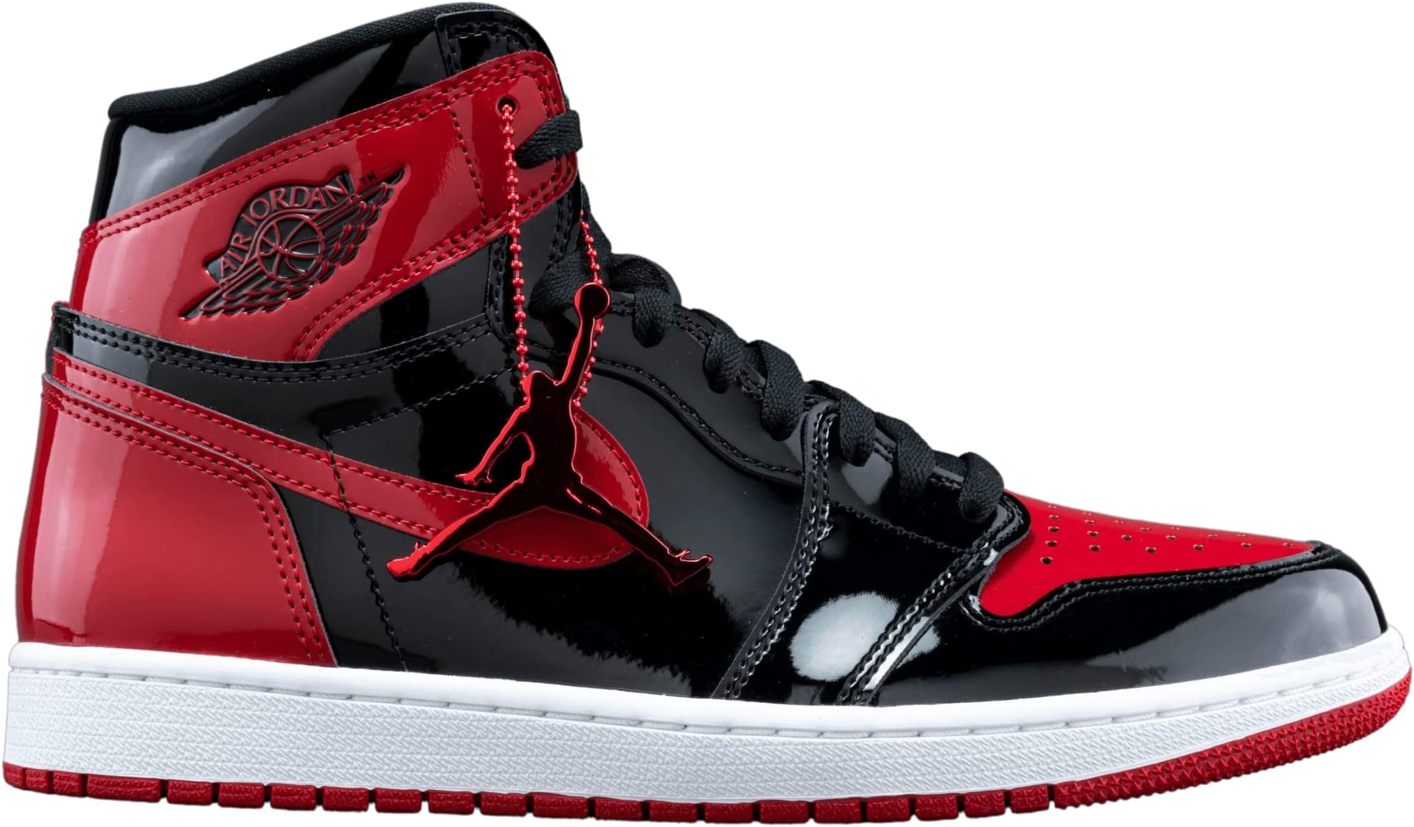 Air Jordan 1 Retro High OG 'Patent Bred', Black/Red, 8