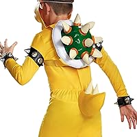 Vista 6 de Disfraz de Bowser para niños, traje oficial de Nintendo Super Mario Bros Bowser