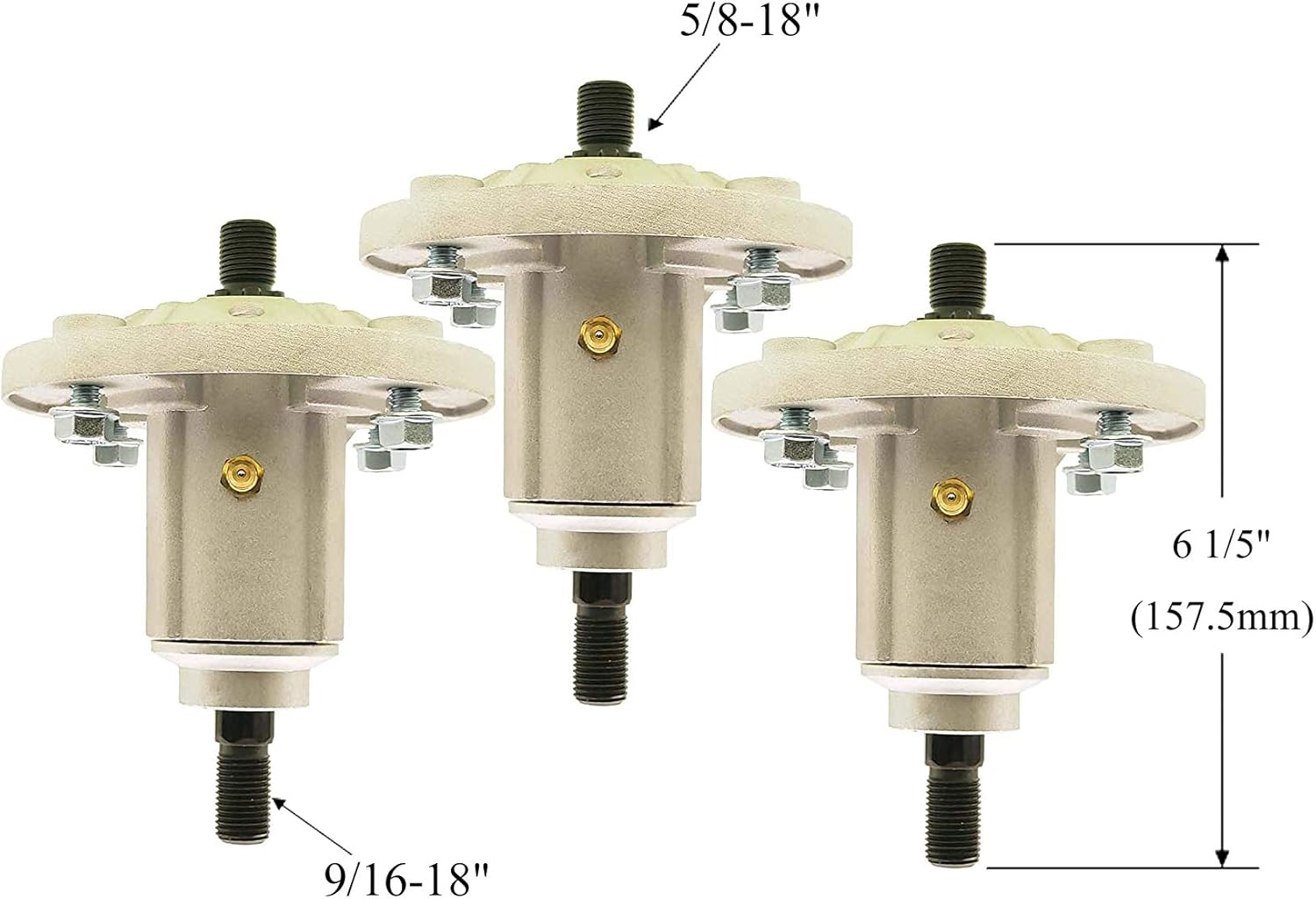 Outdoor power 3 Kits 54" Deck Spindle Assembly + Idler Pulley Bracket Replaces GY21099 GY20867 + Flat Idler Pulley GY20110 GY20629 756-05034 Fits John Deere 190C D170 E180 G110 LA150 LA175 GY21099