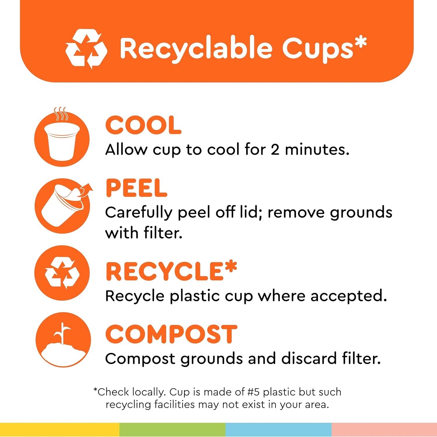 BIGGBY® Best Single Serve Coffee, Recyclable Plastic Cups, 80 Count Box, Medium Roasted