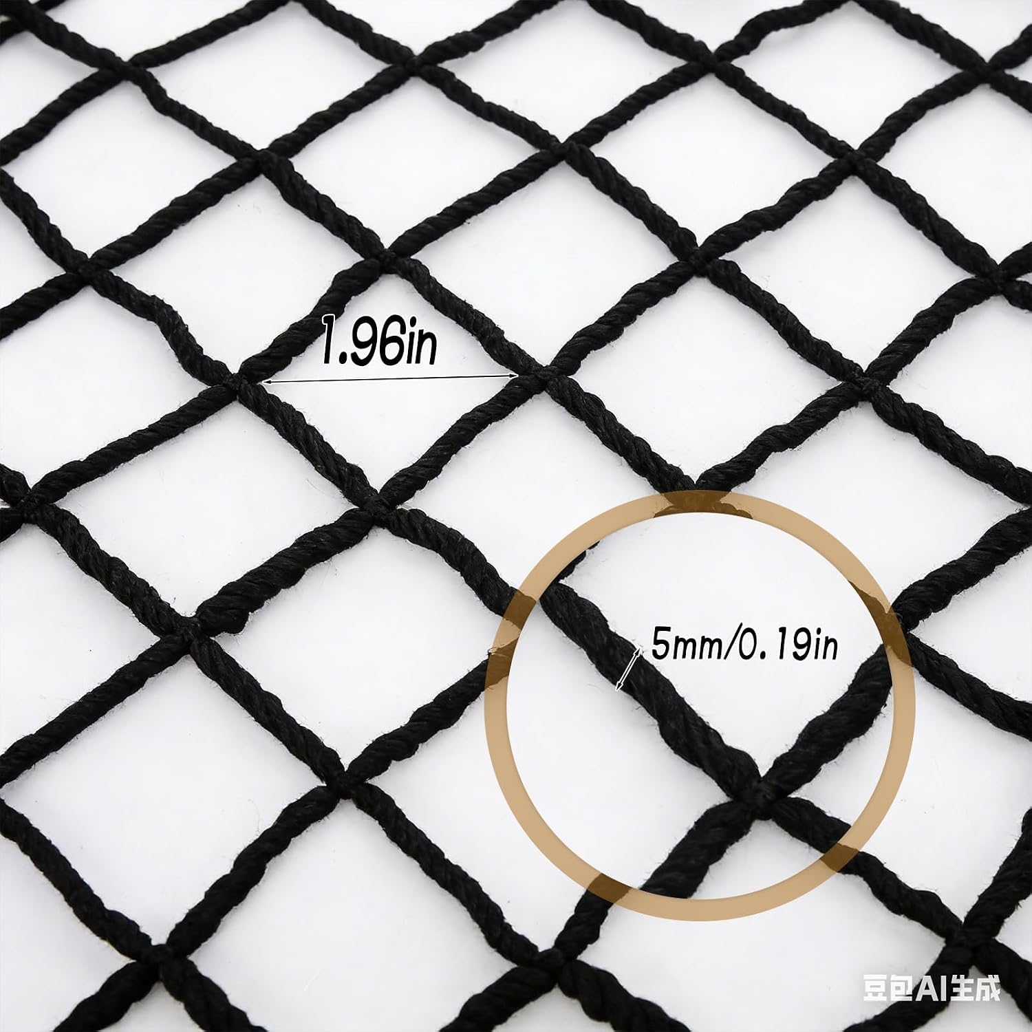 Dog Playpen Cover Net with Metal Fixing Buckle 6.7 * 6.7FT Prevent Small Dogs from Jumping Out of the Playpen (Cover Only)