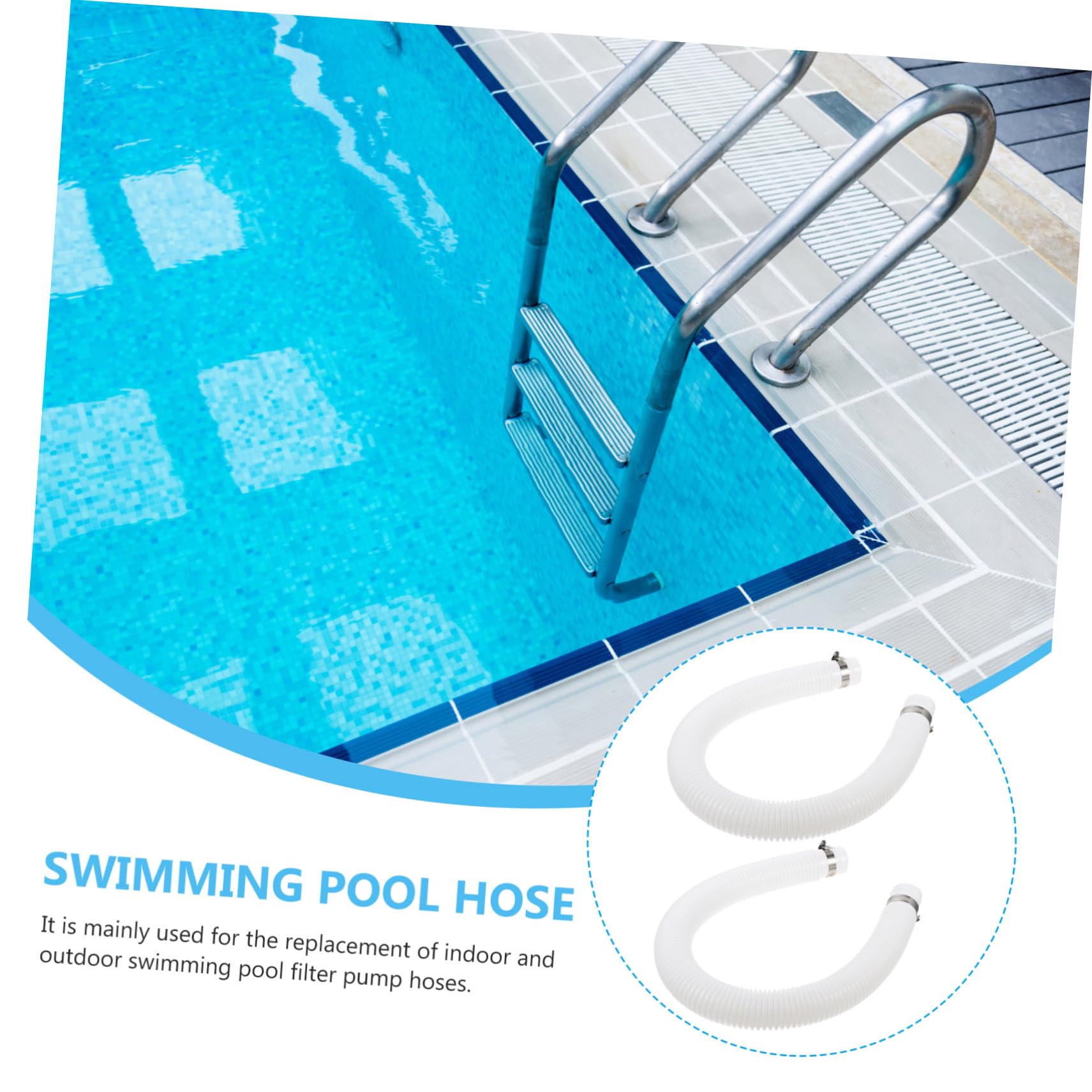 Poolfilterschlauch Ersatz für Schwimmbadpumpe, Flexibler Anschlussschlauch