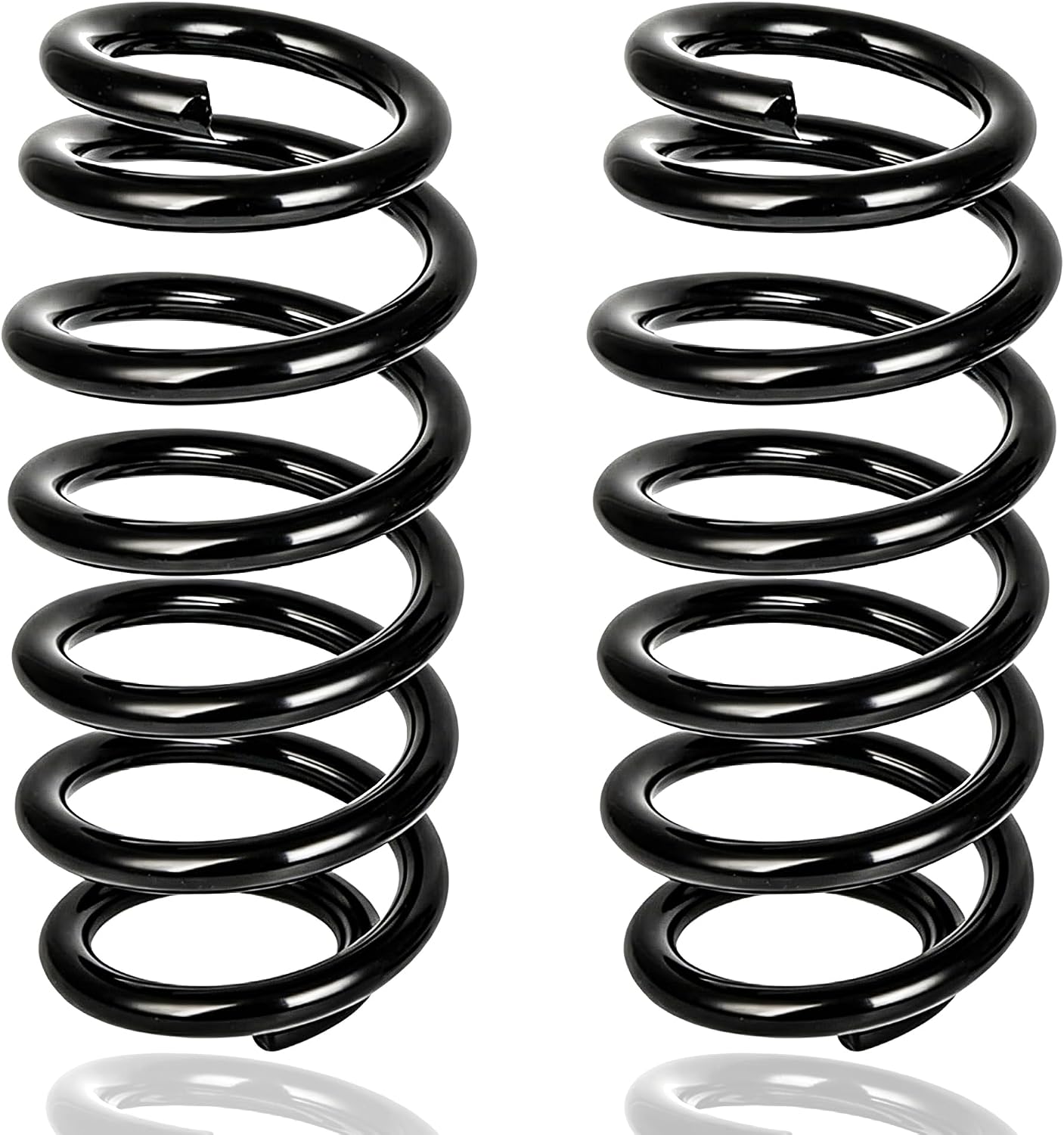 Rear Suspension Coil Spring Set Compatible with RAV4 2006-2018 2.4L 2.5L 3.5L, Rear Left & Right, Direct Replacement 81749 (Black)