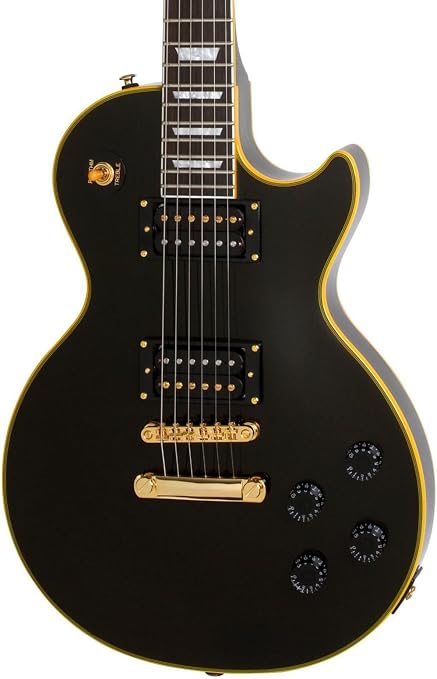 Amazon.com: Epiphone Les Paul Custom Classic Pro guitarra eléctrica Ébano :  Instrumentos Musicales