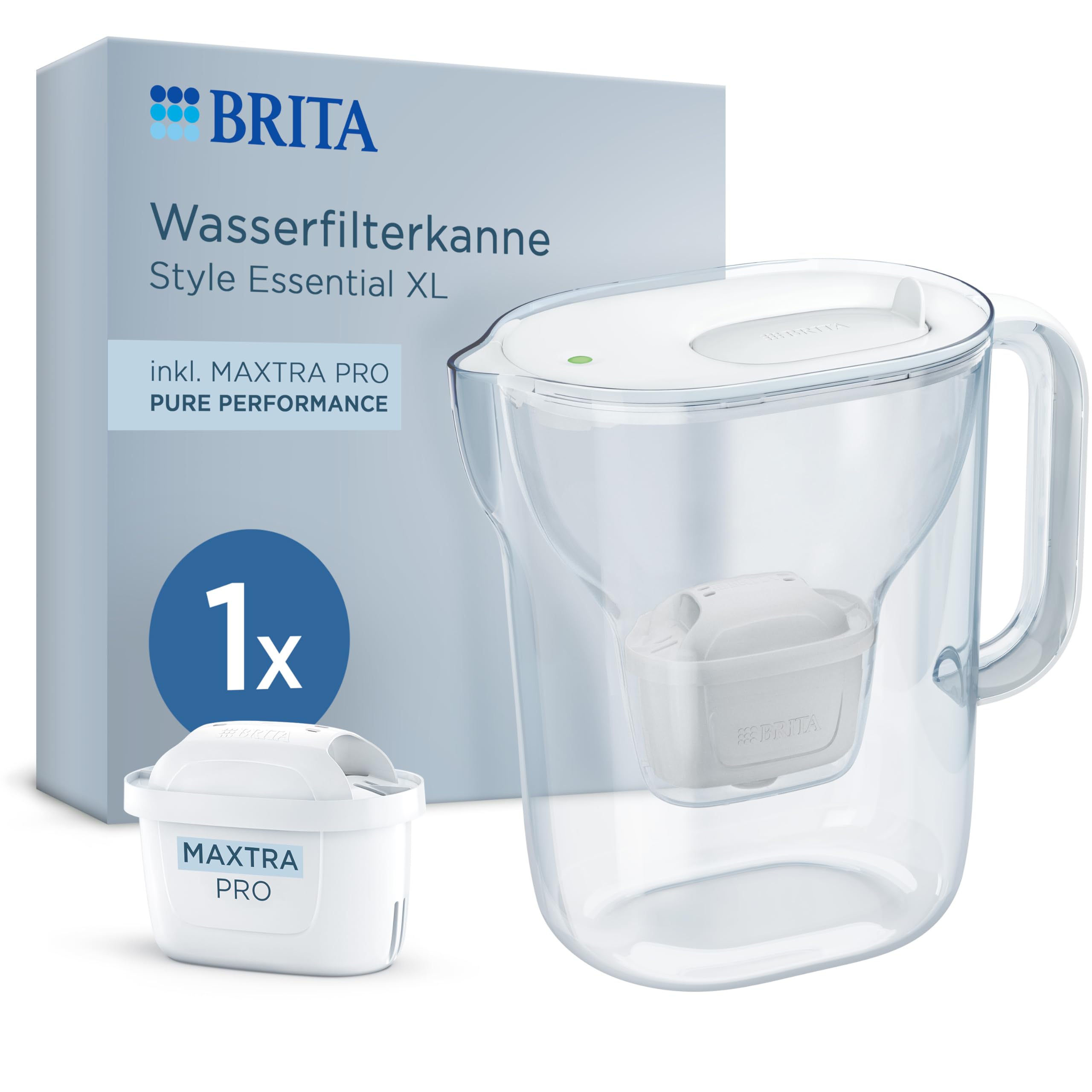 BRITA Style Essential 3.6L XL Water Filter Jug - White