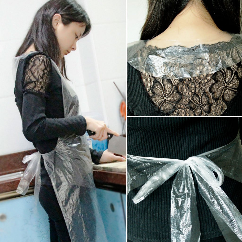 Image secondaire de Set de 25 Tabliers Jetables Imperméables pour Cuisine et Arts Créatifs