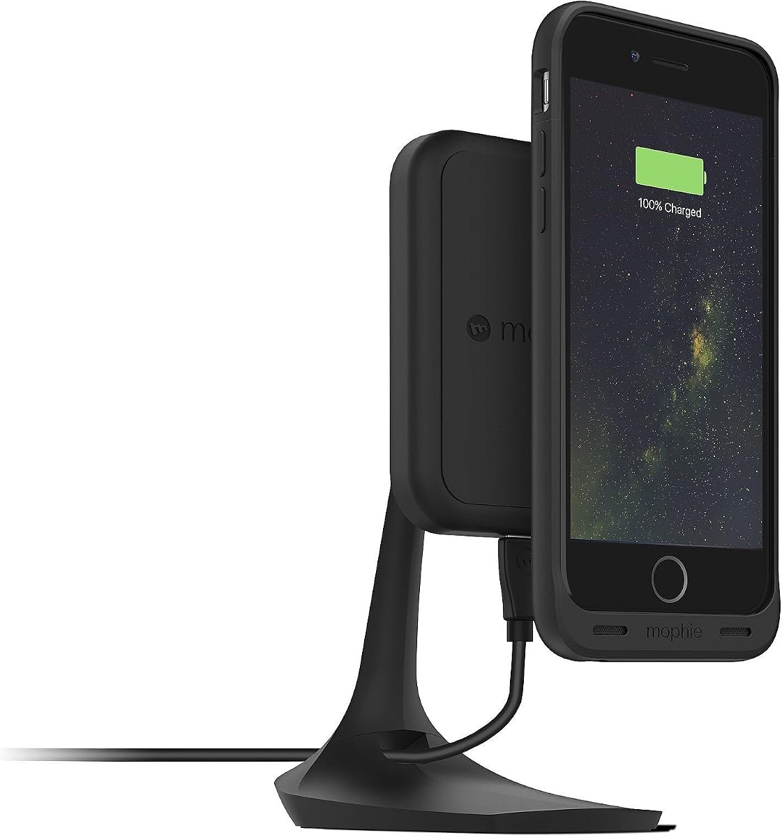 Charge Force Desk Mount for mophie Wireless Case with Charge Force Wireless Power - Black