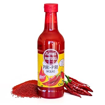Piri Piri Sauce - 6.6 fl oz 195ml - Authentic Portuguese Flavor - Easy-Pour Bottle for Cooking, Grilling & Marinades - Bold Spice for Meat, Seafood & More