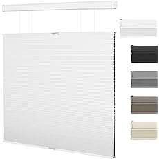 BlindsAvenue Cordless Top Down Bottom Up Cellular Honeycomb Shade, 9/16" Single Cell, Blackout, Gray Sheen, Size: 34" W x 72" H