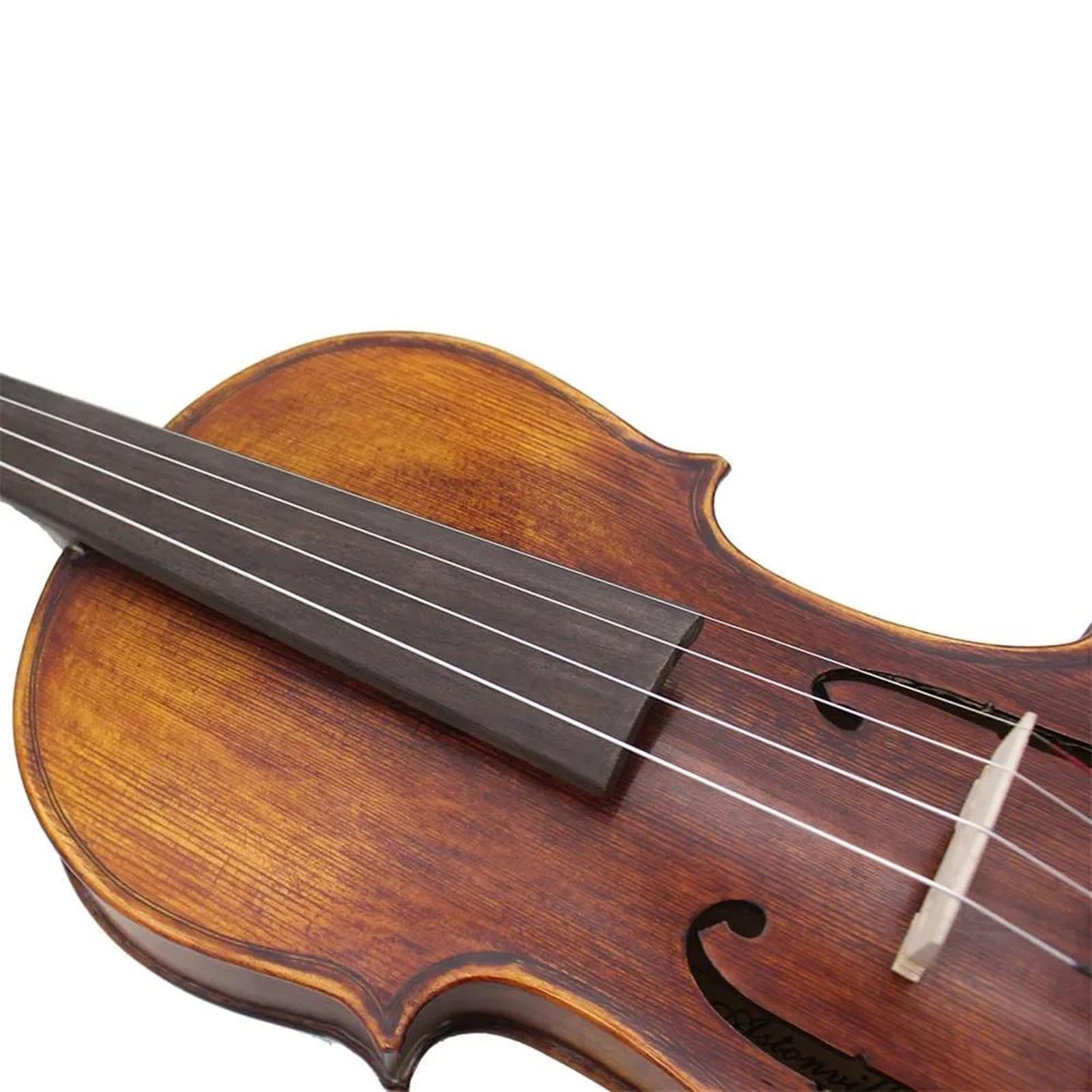 Kit Di Violino Professionale 4/4 Violino Acustico In Legno Massello Violino Con Custodia Arco In Abete Pannello Retro Violino Opaco Strumento Musicale Per Principianti