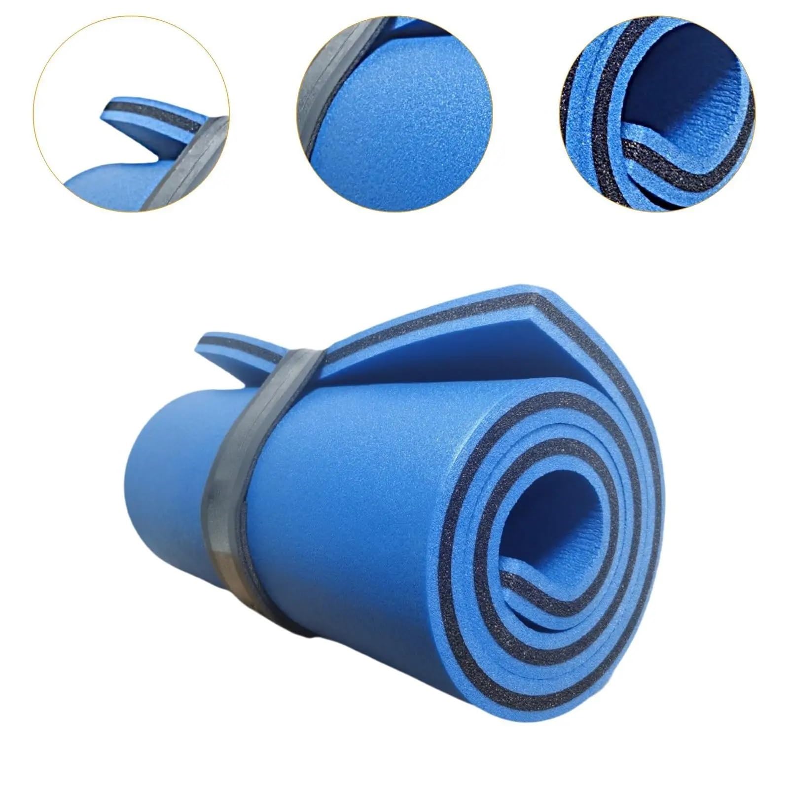 tappeto galleggiante Materassino galleggiante arrotolabile da 180 cm x 60 3,5, for divertimento in famiglia, nautica, adulti