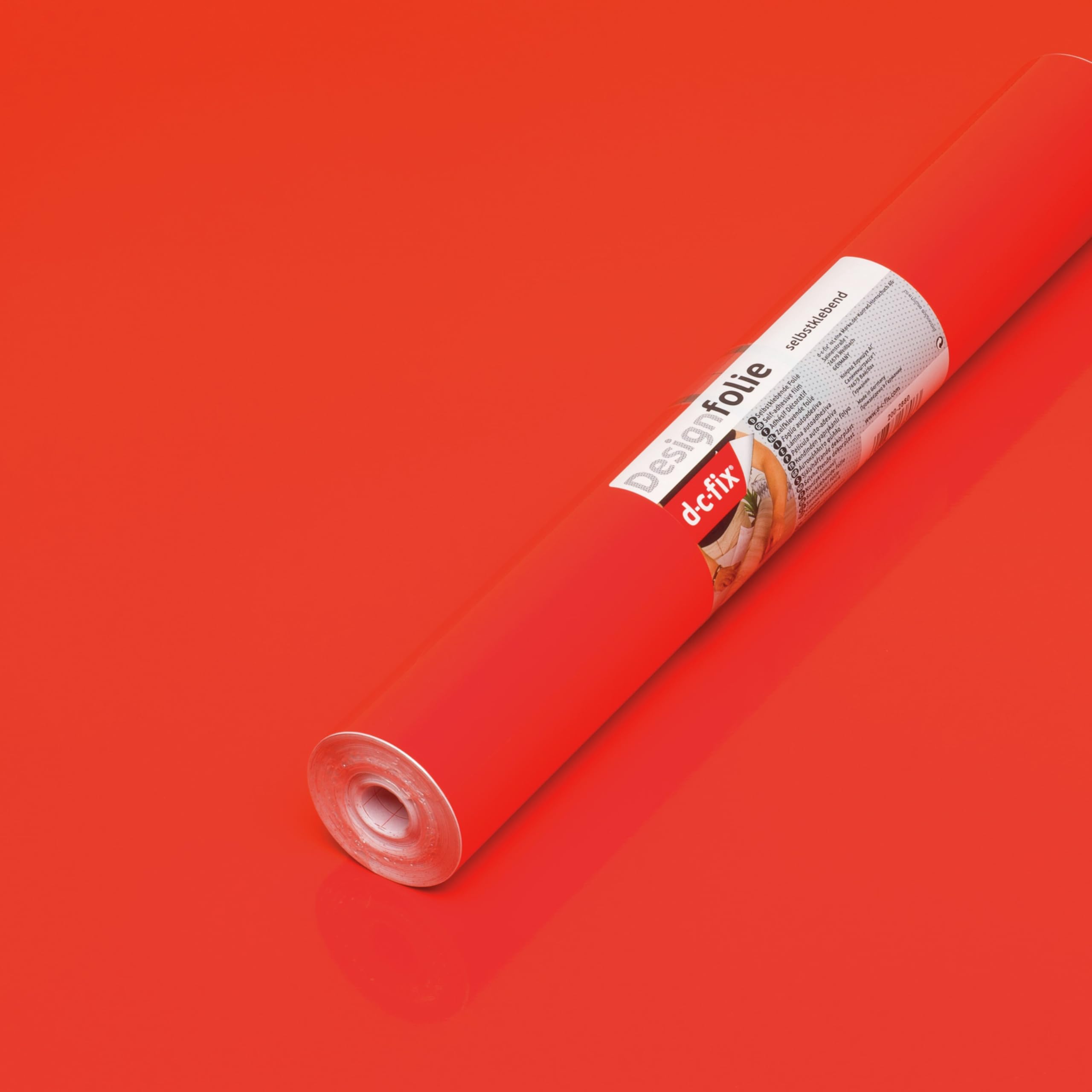 d-c-fix Möbel-Klebefolie Zinnober Hochglanz 45 cm x 15 m – Bild 3
