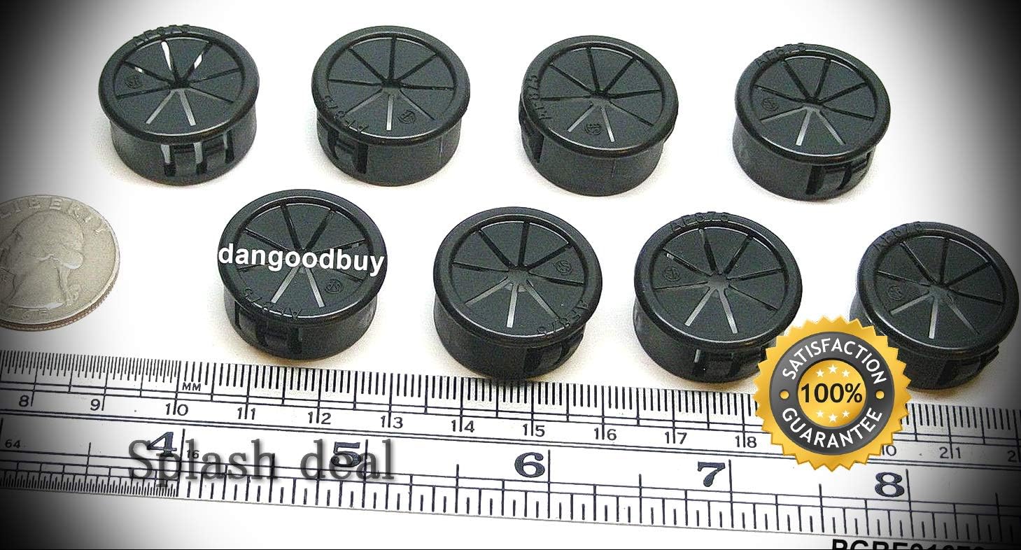 100 Snapin Expandable Locking Plastic Grommets Fits 7/8" Opening