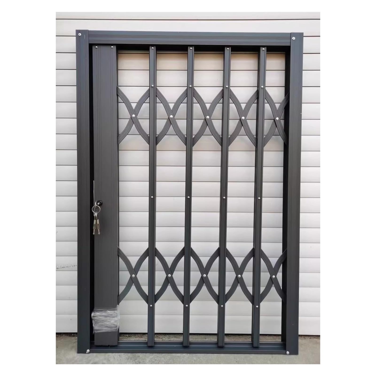 Barres de sécurité escamotables pour fenêtre de protection antivol, accessoires de montage et fonctions réglables