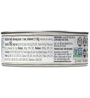 Vista 2 de Blue Harbor Fish Co. - Atún albacora salvaje en agua sin sal añadida, 4.6 onzas