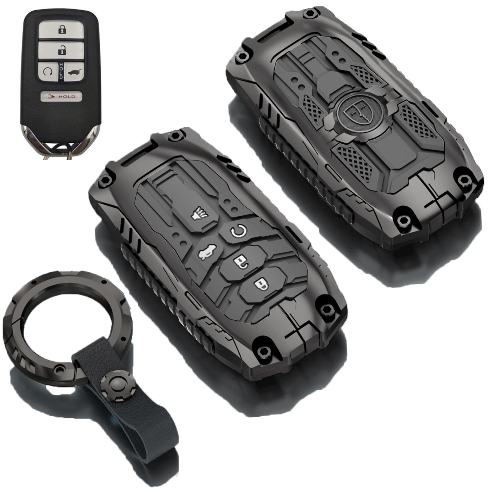 Amazon.com: Heavy Metal Key fob Cover for Honda with Keychain,Key