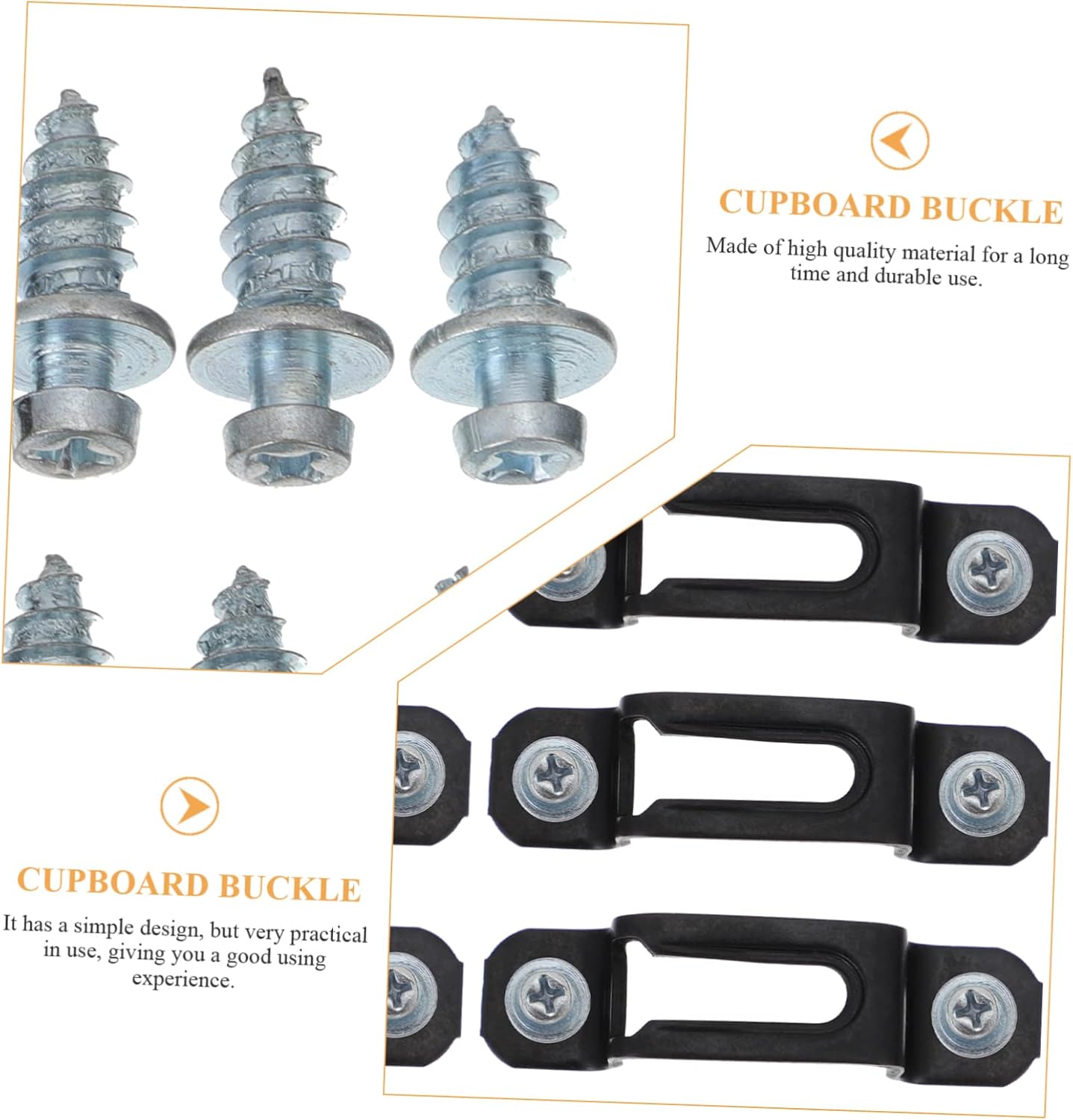 50sets Invisible Cupboard Connectors Durable Fasteners for Cabinets and Wardrobes Hidden Design Easy to Install Galvanized Surface for Strong Support