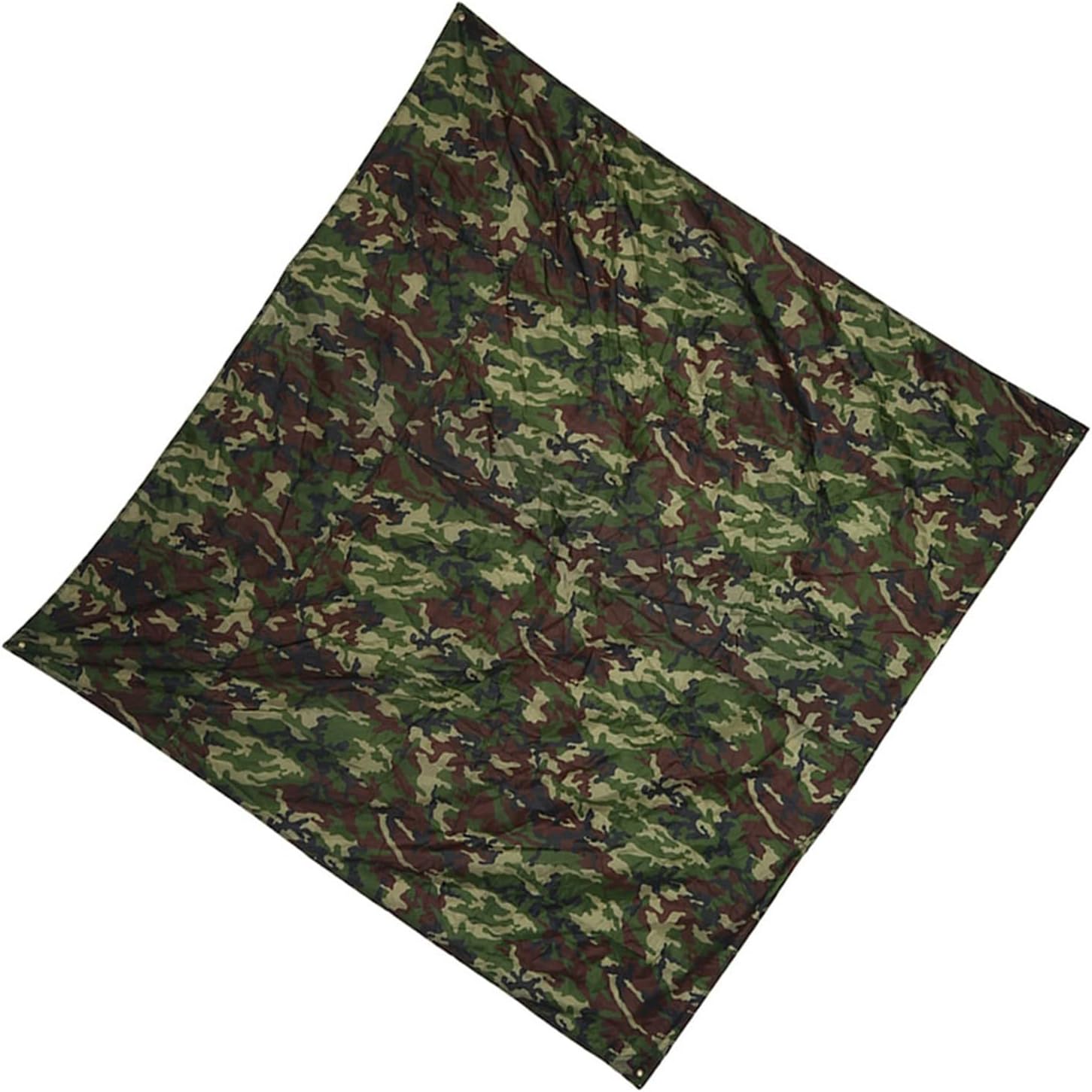 Camping Tarp Ground Cloth, Waterproof Lightweight Tent Footprint, Compact Portable Tarp Shelter for Hiking Backpacking Picnic, Outdoor Survival Blanket Alternative, 3x2.9m Camo