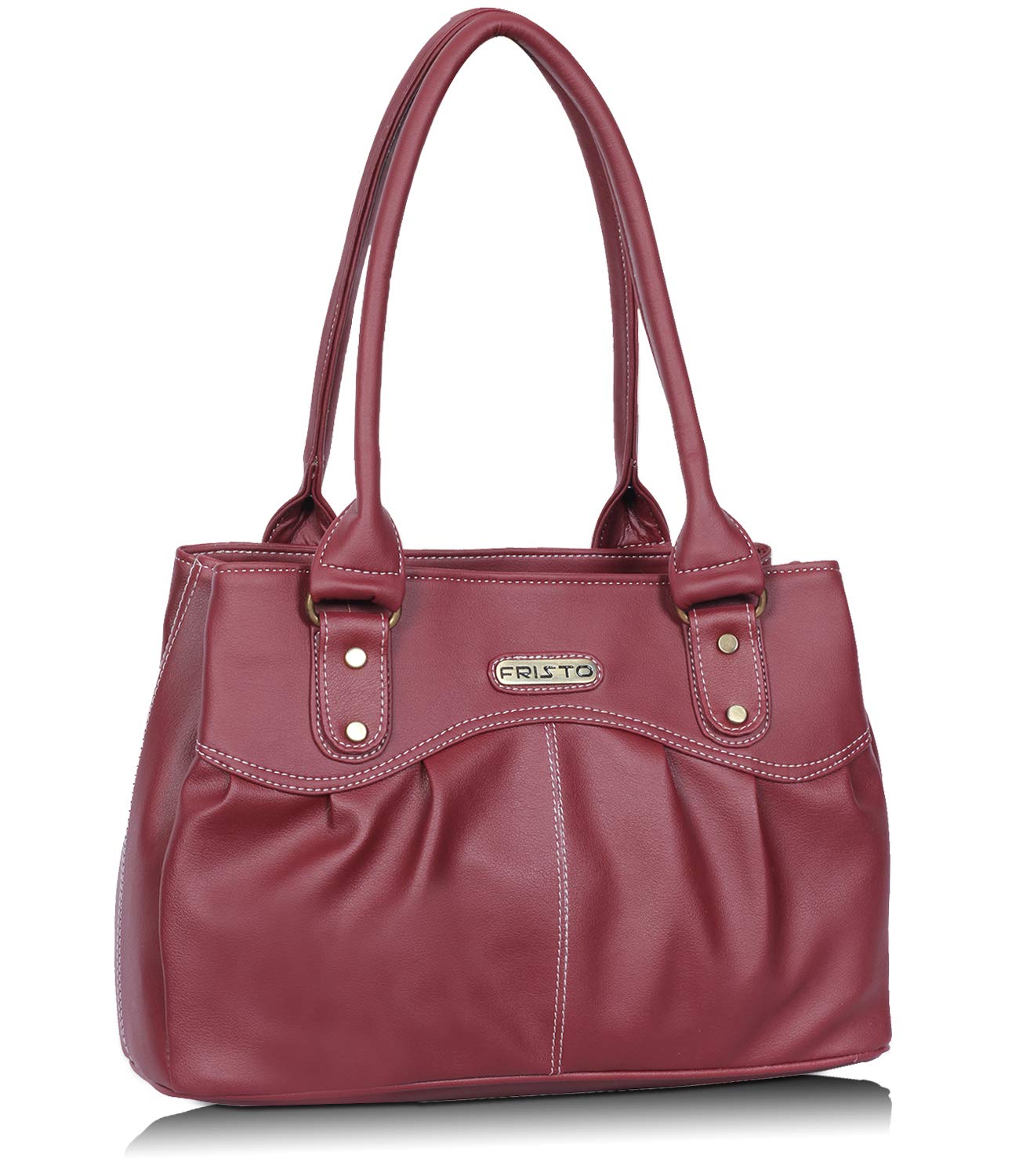 Fristo Maroon women handbag (B07VTNPV5L) Amazon Price History, Amazon Price Tracker