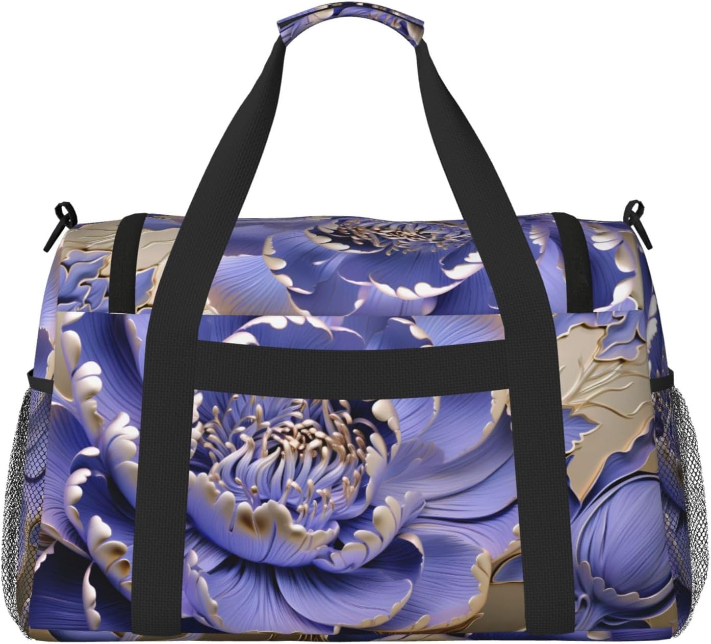 Real Peonies Handheld travel bag weekend bag fitness yoga bag suitable for fitness and other scenarios image 2