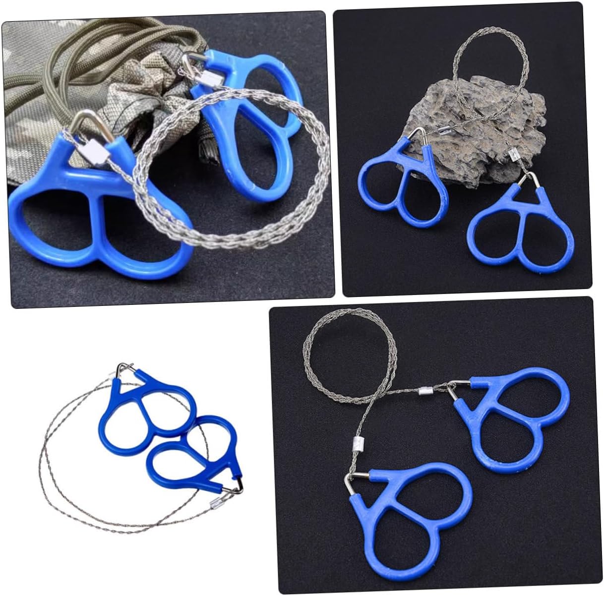 4pcs Portable Rope Saw Wire Hand Chainsaw for Cutting Camping and Outdoor Survival Multi-functional Lightweight Design