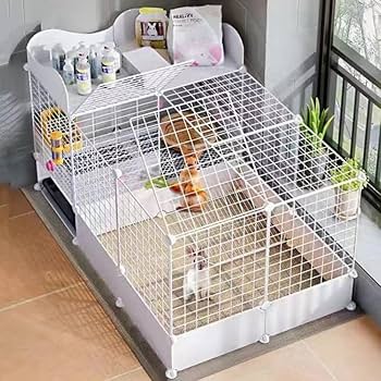 Amazon | Aeroorラビットケージ うさぎケージ 家庭用 室内 防噴霧