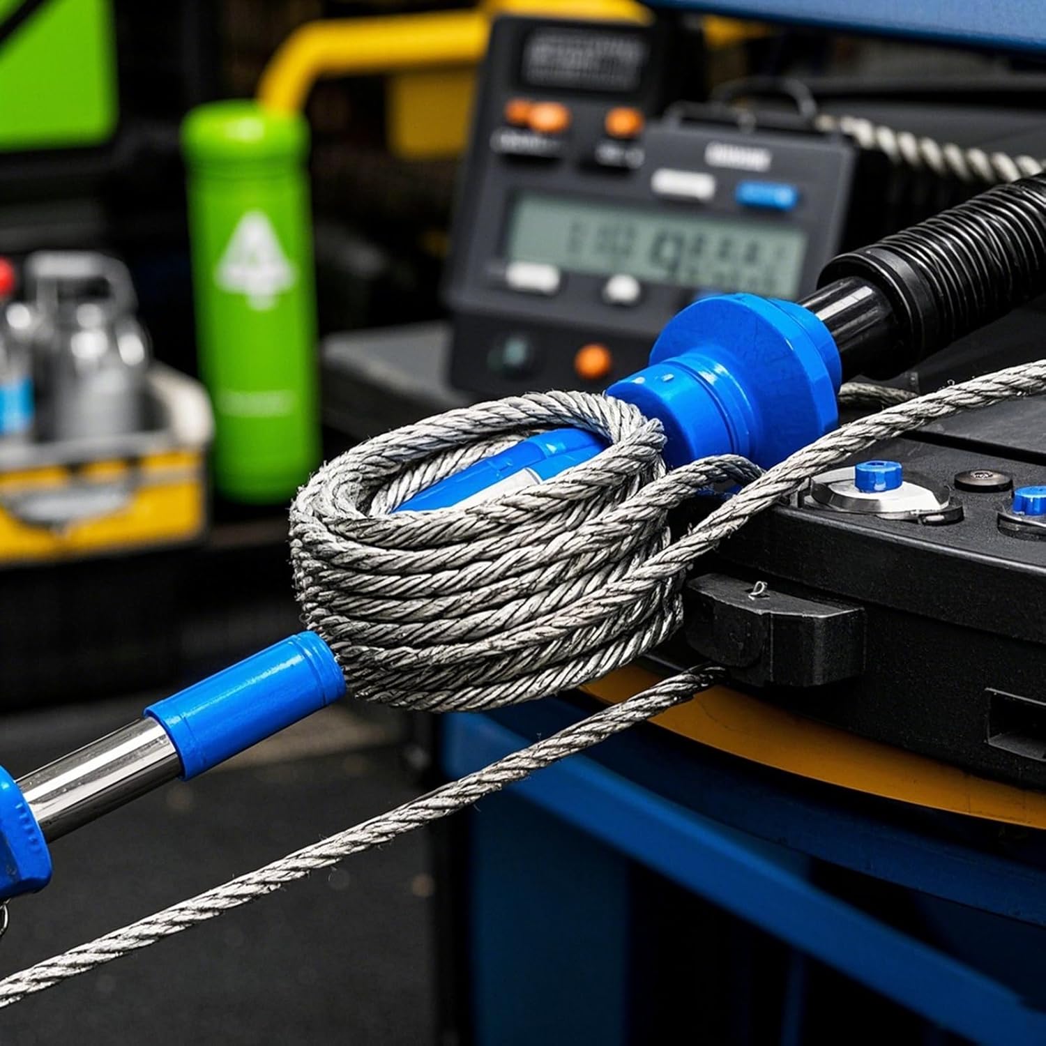 MOUYAT 164FT x 1/4 Inch Stainless Steel Wire Rope, 7 x 19 Strands Construction Aircraft Cable, Metal Strong Hanging Cable Wire Rope for Winch, Clothesline, Garden Fence, 6400 LBS Breaking Strength