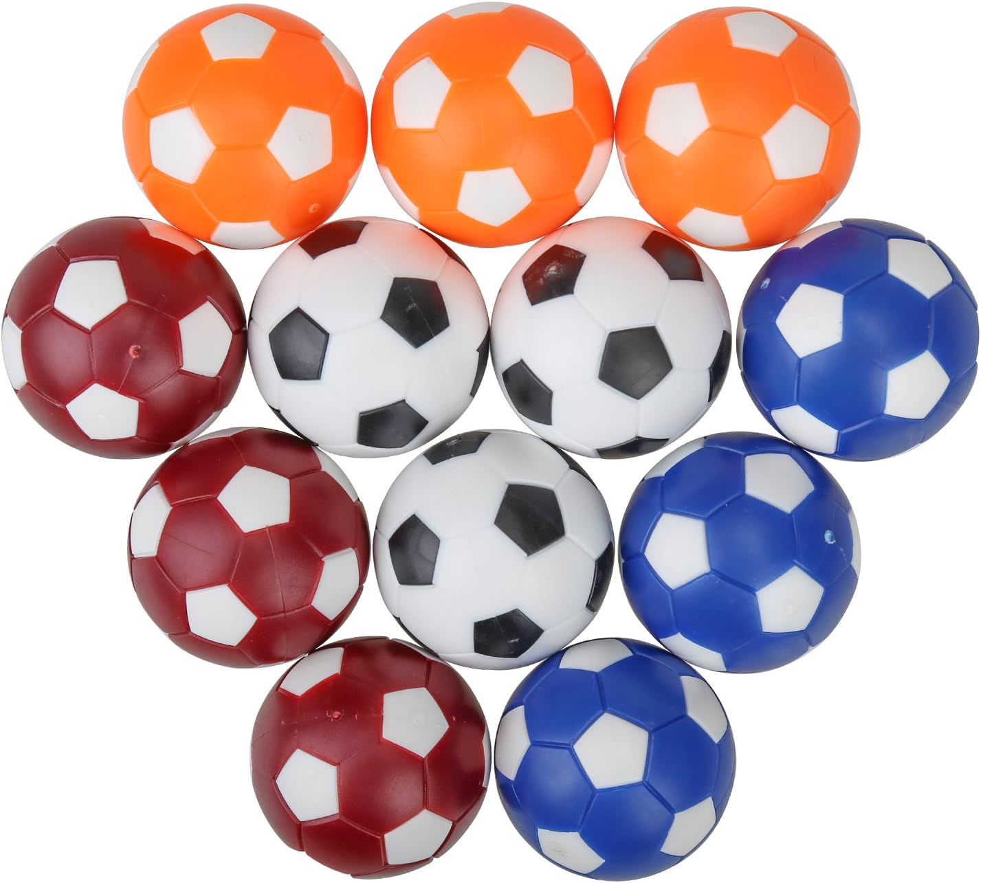 WELCOMY 12 Pack Table Soccer Foosball Replacement Balls, Mini Colorful Soccer 36mm Table Foosball Balls for Your Table Foosball Games
