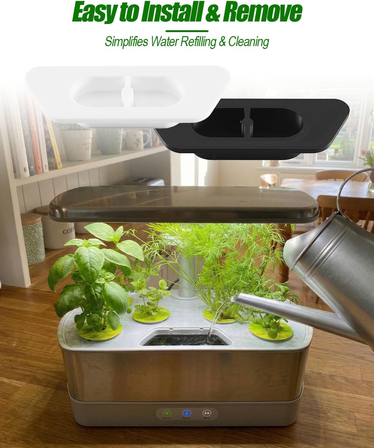 Water Fill Cap Replacement Fit for AeroGarden Harvest Slim Hydroponic Systems, Reusable Replacement Lid for Prevent Spills and Reduce Evaporation, Hydroponic Gardening Accessory