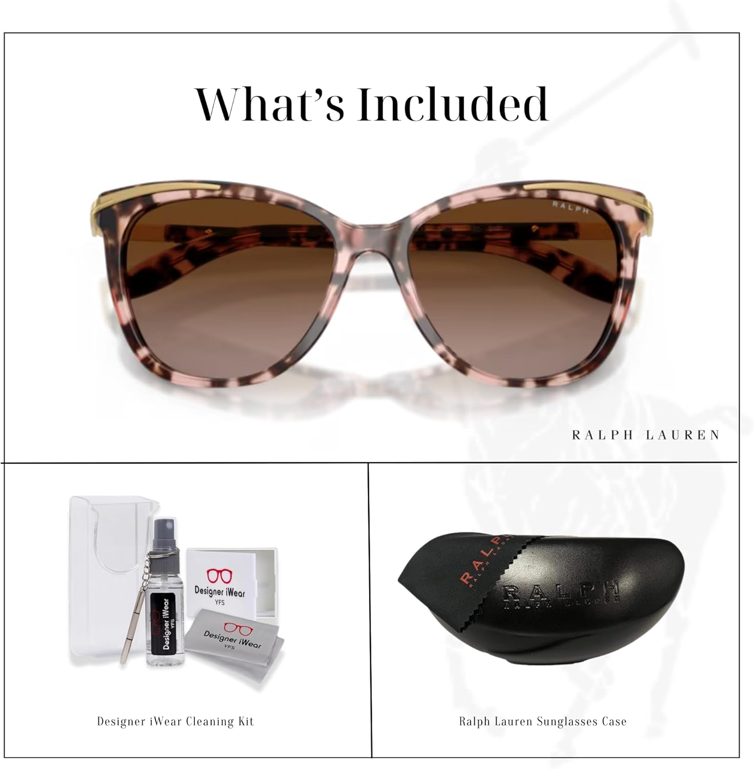 Ralph Lauren RA5203 Cateye Sunglasses For Women +BUNDLE with ACCESSORY EYEWEAR KIT - Image 2