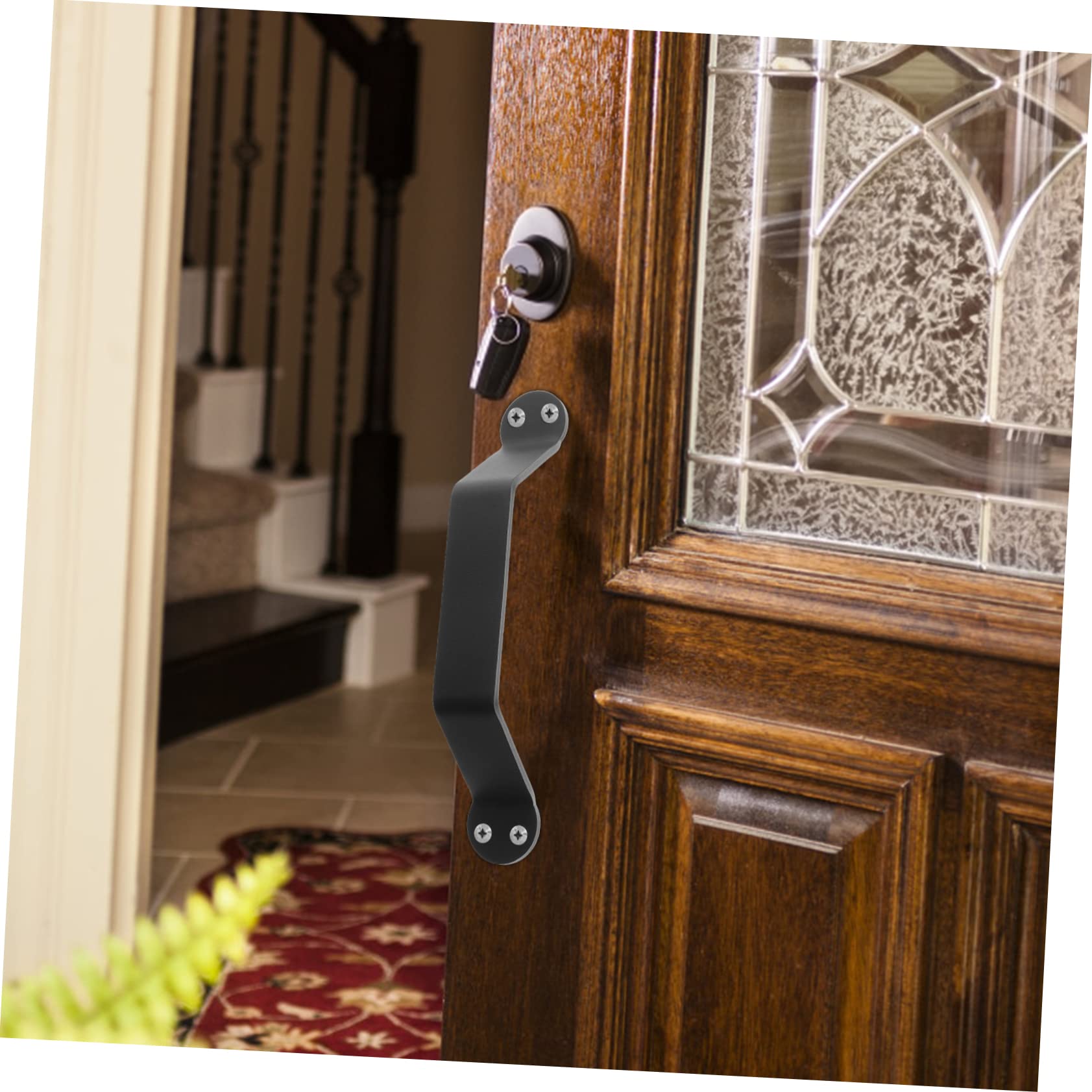 Lurrose Large Rustic Barn Door Handle Heavy Duty Pull for Gates Garages Sheds and Furniture Easy to Hold Durable Design Adds Charm to Sliding Doors and Closets