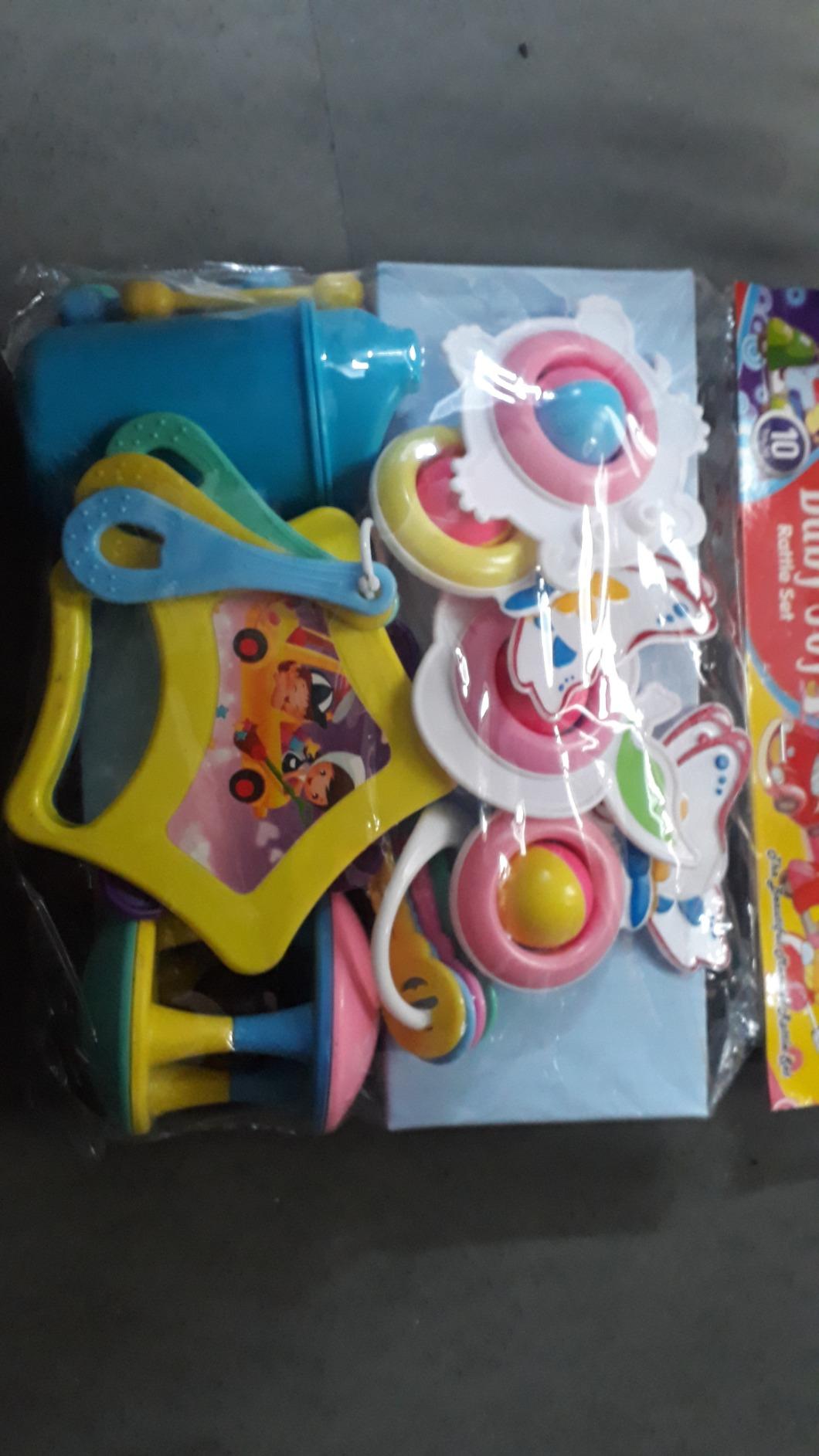 Rattle Assorted Buy RATNA's Infant Plastic Baby Joy Rattle Set of 10Pcs, A Perfect Gift ...